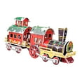 thumbnail image 3 of Casa navideña DIY para niños, actividades de rompecabezas 3D, casas pequeñas sin terminar, manualidades DIY tren l, 3 of 9