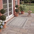 thumbnail image 4 of Safavieh Courtyard Collection Modern Contemporary Black Solid 4' x 6', Waterproof, Agnes Bordered Indoor/Outdoor Area Rug, 4 of 15