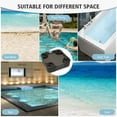 thumbnail image 5 of GAZEBETER Wicker Floating Pool Tray，23.6 x 23.6 in Aluminum Frame Rectangle Swimming Pool Serving Tray for Food, Drinks and Essentials, Gray, 5 of 11