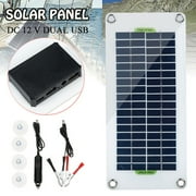 WCIC 20W 12V Solar Panel USB Battery Charger Controller Caravan Camper Boat Outdoor