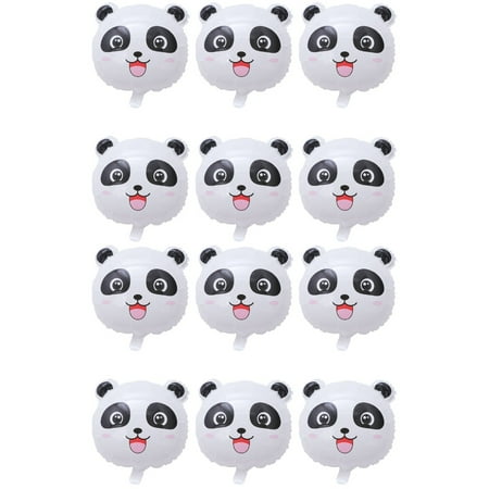 ORDDIART Aluminum Foil Panda Balloon for Childrens Festivals 12Pcs