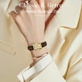 thumbnail image 6 of Bomieux Watches for Woman Dainty Elegant Womens Watches with Leather Strap Classic Vintage Retro Square Ladies Quartz Watches Gifts for Women, 6 of 8