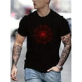 thumbnail image 1 of Spider Creative Print Men's Short Sleeve T-Shirt, Casual Round Neck Top, Versatile And Comfortable Tee, Spring& Summer Collection, 1 of 7