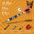 thumbnail image 6 of Viper The Freak Steel Tip Dart Set, 3 Knurled Rings, 22 Grams, 6 of 11