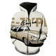 thumbnail image 1 of Sudadera con capucha y cremallera para hombre, diseño de coche clásico de dibujos animados, unisex, con estampado 3D, estilo hip hop, informal, de manga larga, genial., 1 of 6