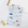 thumbnail image 2 of Gubotare Baby Clothes for Boys Unisex Baby Romper Bodysuit One-Piece Baby Clothes Size 12-18 Months (Sky Blue,12-18 Months), 2 of 4