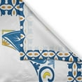 thumbnail image 3 of Ambesonne Letter L Kitchen Curtains, Capital L Traditional, 55"x39", Blue Yellow Orange, 3 of 3