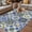 Blue, variant on Retro Middle Century Outdoor Rug for Patio/Deck/Porch, Non-Slip Large Area Rug 5 x 8 Ft, Rustic Bohemia Style Aztec Blue Indoor Outdoor Rugs Washable Area Rugs, Reversible Camping Rug Carpet Runner