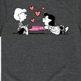 thumbnail image 3 of Peanuts -   Lucy And Schroeder Heart Thoughts  - Toddler And Youth Short Sleeve Graphic T-Shirt, 3 of 6