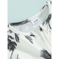thumbnail image 6 of FEORJGP Toddler Baby Boy 2 Piece Swimwear Set 6M 9M 12M 18M 2Y 3Y Infant Round Neck Jumpsuit Short Sleeve Rompers Zip Up Tree Rash Guard Swimsuit + Swim Cap Summer Beach Wear, 6 of 9