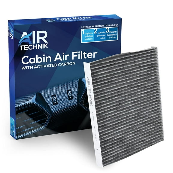 AirTechnik CF10360 Cabin Air Filter w/Activated Carbon  Fits 2003-2004 Escalade, 03-04 Chevrolet Silverado, Suburban, Tahoe, 03-04 GMC Sierra, Yukon, XL, 03-09 Hummer H2-88986533