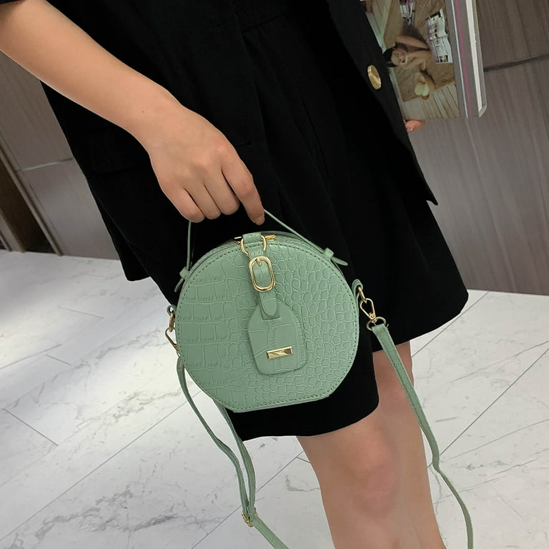 Round Women Shoulder Bag Wallet  Crossbody Bags Women Round - Pu