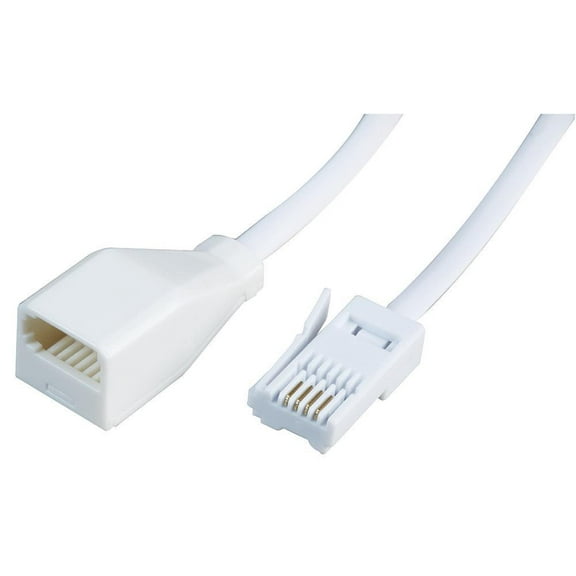 PRO SIGNAL - 4 Way BT Plug to Socket, Telephone Extension Lead, 3m