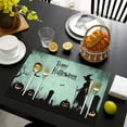 thumbnail image 7 of Placemats Happy Halloween Horror Pumpkin Ghost Witch Placemats Set Of 4 12x18 Inch Seasonal Fall Holiday Place Mat Durable No Slip Table Mats for Halloween Dining Table Accessories, 7 of 7