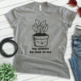 thumbnail image 2 of My Plants Be-leaf In Me Shirt, Unisex Women's Men's Shirt, Plant Shirt, Gardening Shirt, Garden Shirt, Dark Heather Gray, X-Large, 2 of 6