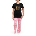 thumbnail image 4 of CafePress - Combat Girl Kidney Cancer Women's Dark Pajamas - Women's Short Sleeve Print T-Shirt and Pants Dark Cotton Pajama Set, 4 of 7