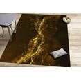 thumbnail image 2 of Gold Rugs, Modern Rugs, Trendy Rug, Car Mat Rugs, Classic Rugs, Step Rugs, Gold Shimmery Rugs, Modern Rugs, Customs Rugs, Black And Gold Rug, 3.9'x5.9' - 120x180 cm, 2 of 8