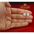 thumbnail image 3 of King of Bling's Aretes Para Hombre 925 Yellow Silver 1.68ct Cubic Zirconia Round Women's Earring, 3 of 10
