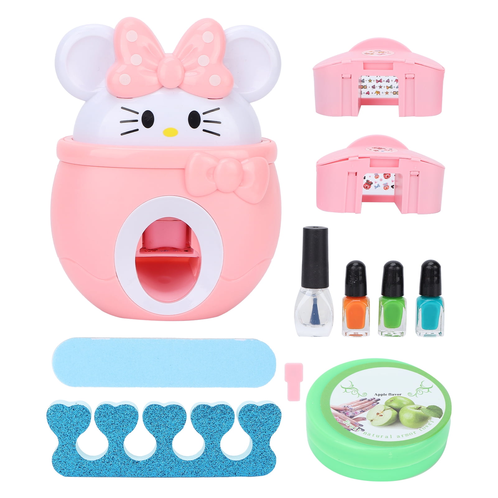 Kids Nail Art Kit, 3 Nail Polish Best Gift Kids Manicure Set For Girls For Home Play Kids Nail Art Kit, 3 Nail Polish Best Gift Kids Manicure Set For Girls For Home Play