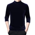 thumbnail image 3 of Men’s High Neck Long Sleeve T-Shirt Casual Versatile Winter Base Layer Top, 3 of 5
