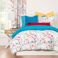 thumbnail image 2 of Crayola  Splat Brushed Microfiber 3-piece Comforter Set 3 Piece Queen, Full - Queen, Full, 2 of 2