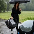 thumbnail image 3 of Funda Impermeable Universal para Silla de Coche de Bebé Kaseeous Negra, 3 of 8