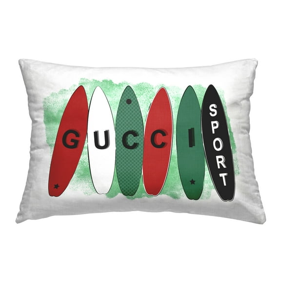 Stupell Industries Sporty Glam Surfboards Decorative Printed Throw Pillow Design by Martina Pavlova