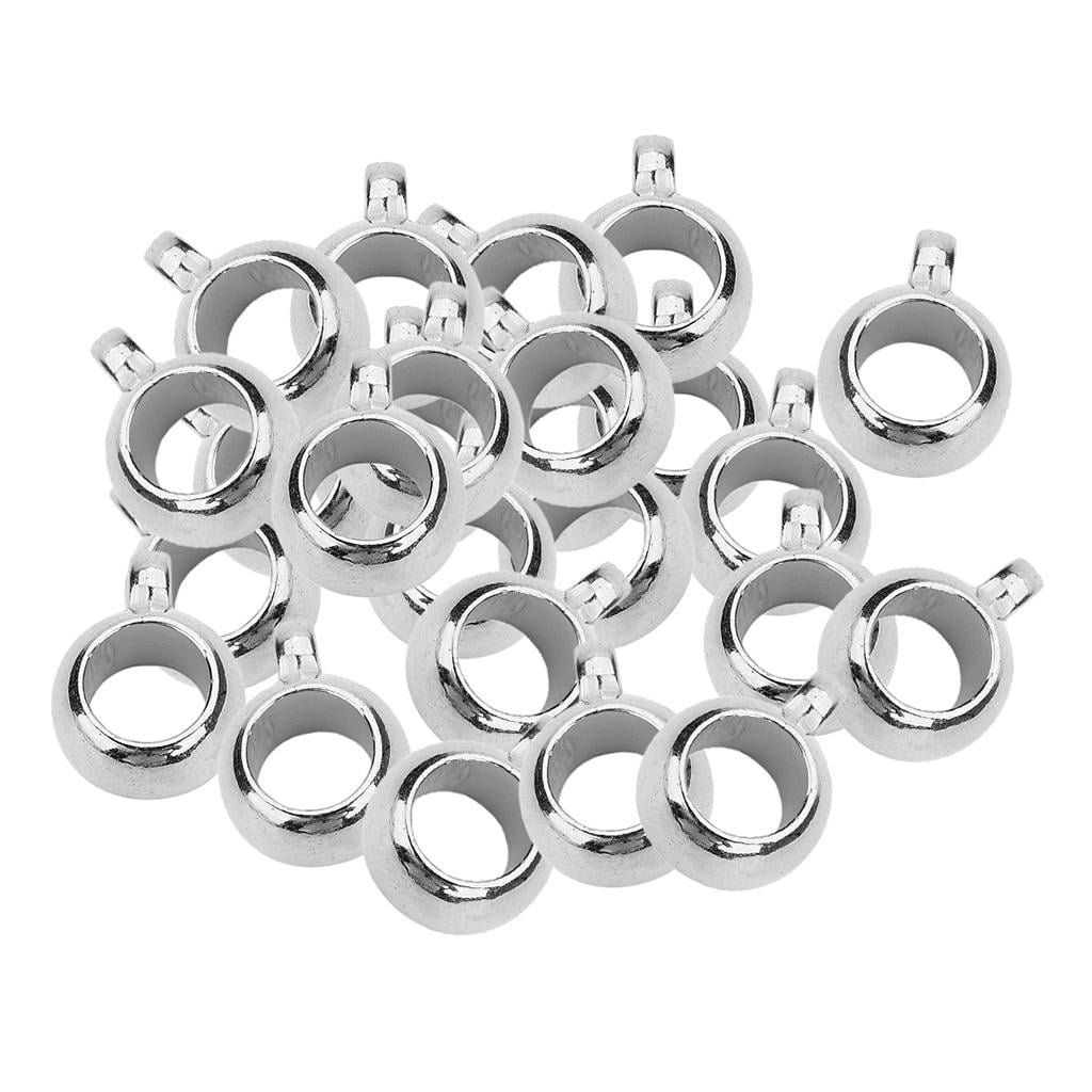 300 Pieces Gold/Rosegold Plated Pendant Bails Beads Clasp Charms Hanger For Jewelry Making Fit European Charm Bracelet Jewelry Making Findings