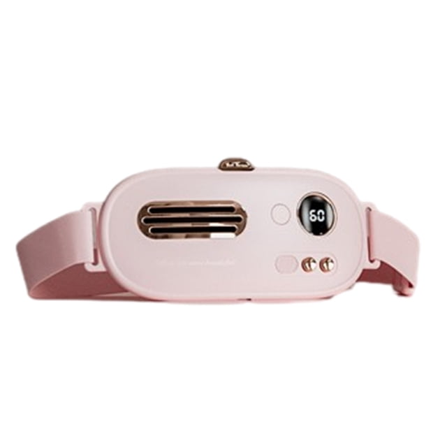 Cordless Heating Pad with Vibrating Massage, 3 Heat Levels USB Rechargeable Abdominal Massager, Portable Heated Waist Belt for Women, Home Office and Travel