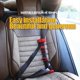 thumbnail image 2 of Retenedor de ajuste del cinturón de seguridad del automóvil, protección ajustable, retenedor contra rayones, hebilla del cinturón de seguridad, accesorios interiores del automóvil, azul, 2 of 5