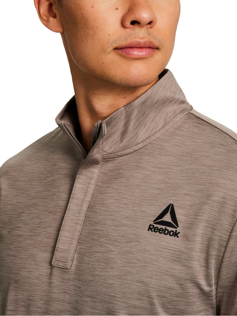 ぴー Reebok Men's and Big Men's Trail Quarter-Zip Active Pullover Shirt