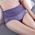 thumbnail image 2 of Ropa Interior Sexy Gibobby dama cintura alta encaje malla morado XL, 2 of 5