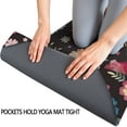 thumbnail image 3 of Pioneer Flower Floral Print Pattern Hot Yoga Mat Towel Non Slip for Hot Yoga - Quick-Drying Yoga Mat Cover with 4 Corner Pockets with Travel Bag - Hot Yoga Towel Non Slip 74"x26", 3 of 6