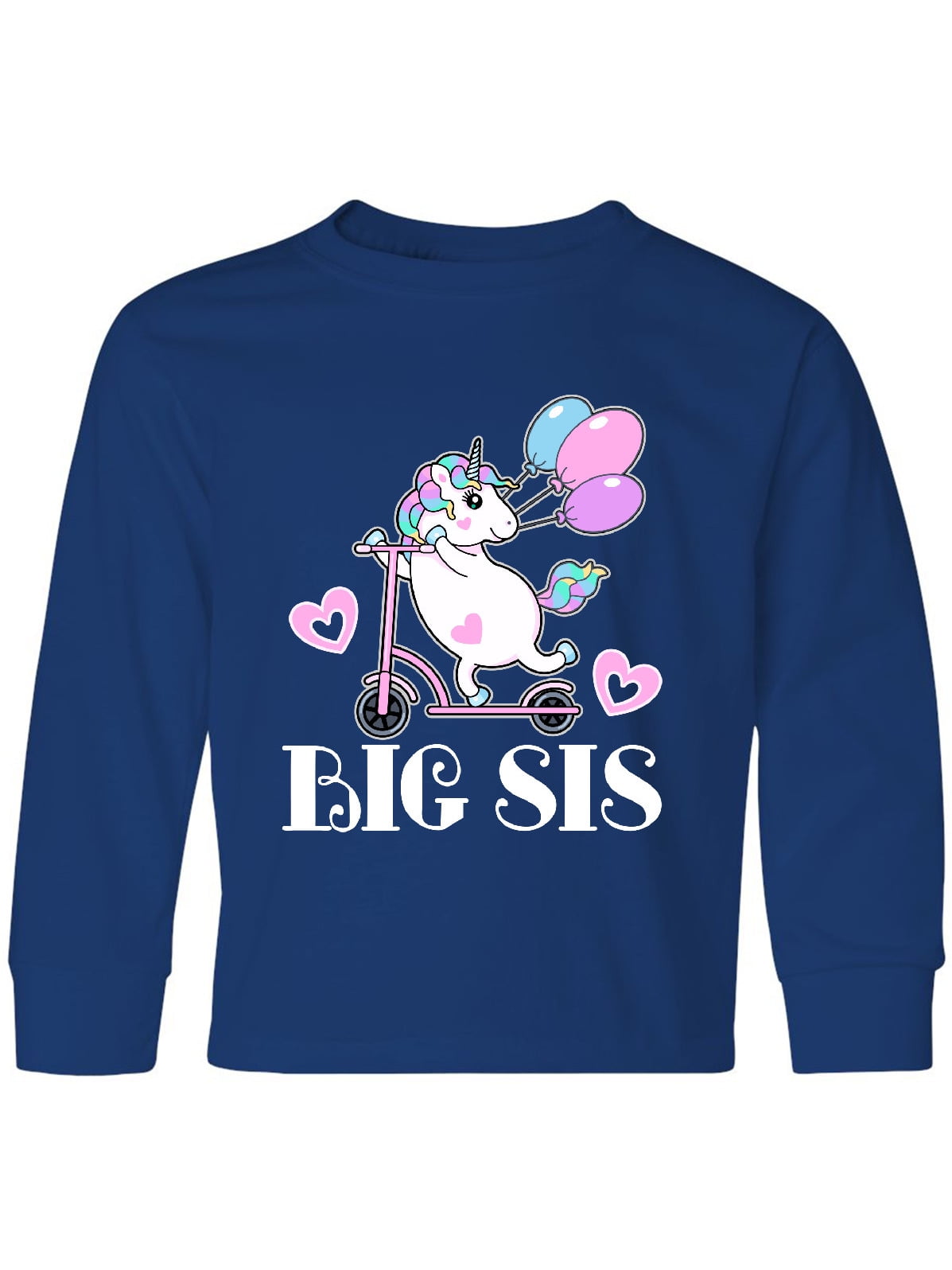 Unicorn Shirts for Girls Lil Sis Shirts Gifts for Little Sister Lil Sis Youth Shirt with Unicorns Print Baby Announcement. Kids T-Shirt