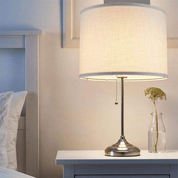 2Pcs Drum Lampshade, Lamp Shades for Table Lamp Floor Lamp, White Lamp Shades, Easy Assembly Replacement Lampshades