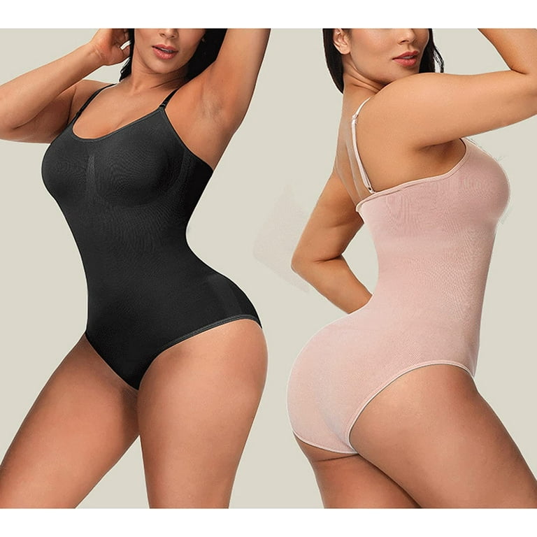 Cygen Bodysuit Shapewear Cygen Shapewear for Women Tummy Control Tops  Seamless One-Piece Body Shaper(Skin,S)