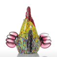 thumbnail image 1 of Tooarts Multicolor Rooster Glass Sculpture Home Decor Animal Ornament Gift Craft Decoration, 1 of 5