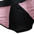 thumbnail image 5 of WCJM Women's Panties Essentials Women's Cotton Bikini Brief Underwear (Available in Plus Size), Multipacks Color Blocking High Waisted Breathable Women's Physiological Underwear, 5 of 7