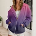 thumbnail image 2 of CAIXIA Tie Dye Womens Hoodies Zip Up Fashion Basic Fall Winter Track Long Sleeve Plain Hooded Sweatshirts Drawstring Hooded Jacket with Kangaroo Pocket 2026 Fall Winter Clothes, 2 of 5