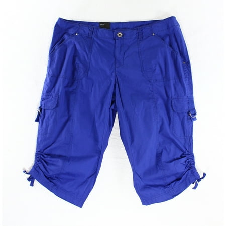 inc capris curvy cargo cropped pants royal womens dialog displays option button additional opens zoom