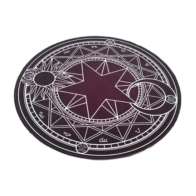 Youkk 1/2/3/5 Round Floor Mat - Polyester Made Safe For All Soft Texture Cartoon Round Carpet No Loose Thread White Line Starts 60cm 1 Pc