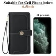 thumbnail image 4 of FALAN MULE Wallets for Women Trifold Wristlet Wallets Large Capacity RFID Blocking Ladies Purse Credit Card Holder, 4 of 7