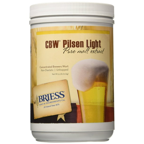 Briess Pilsen Light Malt Extract, 3.3lb
