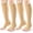 B - Beige, variant on SUCS Open Toe Compression Socks Women & Men-2 Pairs 15-20 mmHg Knee High Stockings for Circulation Support