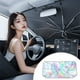 thumbnail image 4 of Sombrilla telescópica para coche como parabrisas - Protector solar plegable, aislamiento térmico, 140x80cm, negro, ajuste universal, 4 of 9
