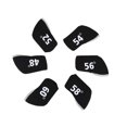 thumbnail image 1 of Club Head Cover   Iron Head Covers 6Pcs  Club Iron Head Elastic Protective Cover Case Set AccessoryBlack, 1 of 8