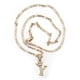 thumbnail image 2 of Cadena y dije de brillos con corona de oro laminado letra Y, 2 of 7