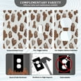 thumbnail image 5 of IAUYY Retardant PC Material Unused Outlet Cover Switch Plate Covers Easy DIY Installation with Screws Light Switch Cover Plate Gingerbread Cookie Pattern, 5 of 9