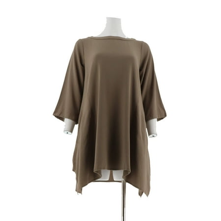 - Linea Louis Dell'Olio Petite Crepe Boatneck Tunic A311557
