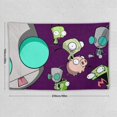 thumbnail image 2 of Animated Invader Zim Tapestry Luxury Wall Hanging Tapestries Decoration For Living Room Bedroom Dormitory Mural Blanket Wall Art Tapestry, 2 of 8